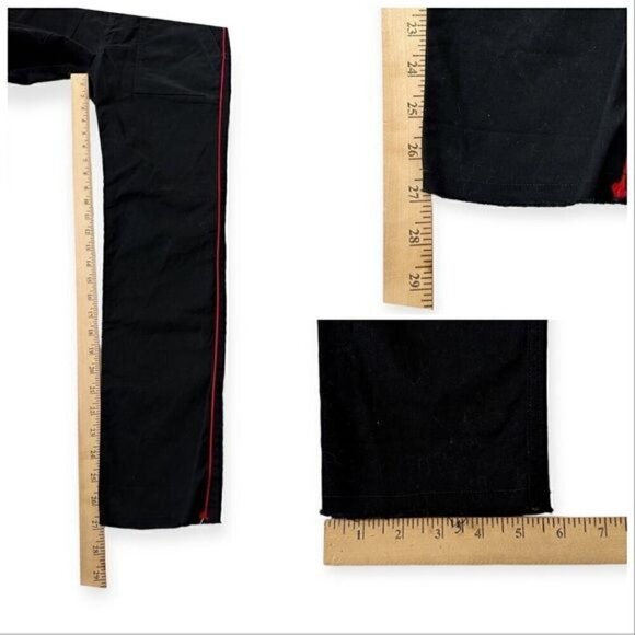 Nili Lotan Jenna pant with Piping, Black with red, Size 2 - Picture 12 of 13